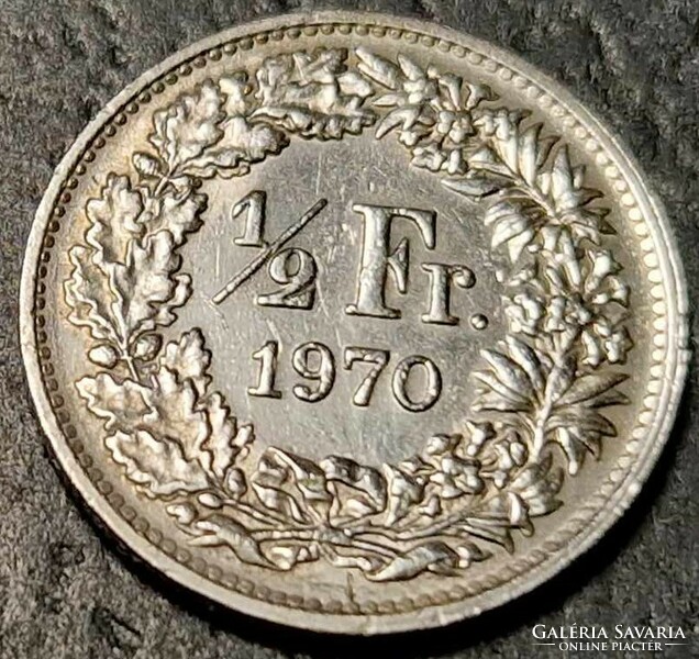 Switzerland ½ franc, 1970.