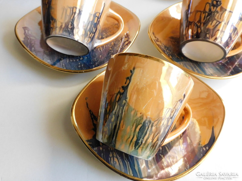 Mid century rare fs luster glaze tea set