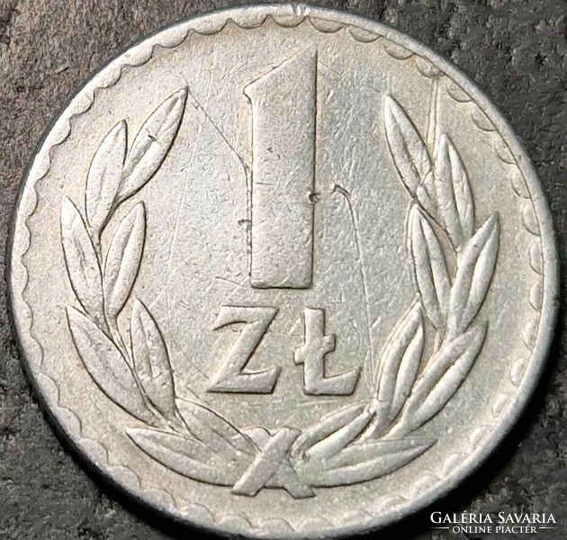 Poland 1 zloty, 1976.