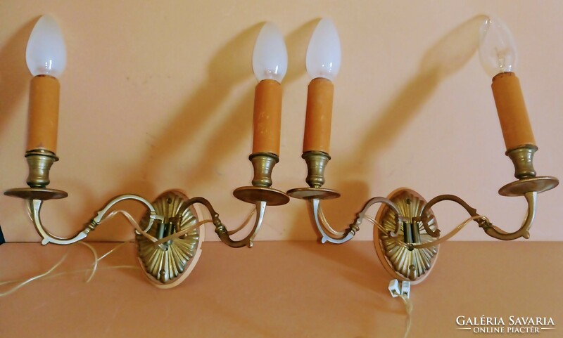 Antique copper wall lamp 2 pcs. Negotiable.