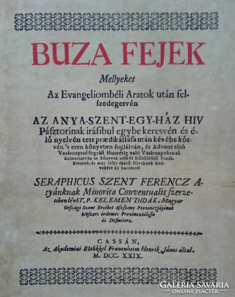 Búza fejek (reprint)