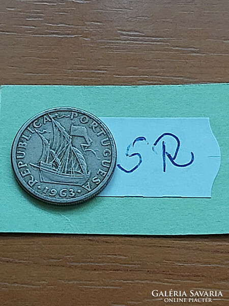 Portugal 2.5 escudos 1963 copper-nickel sr