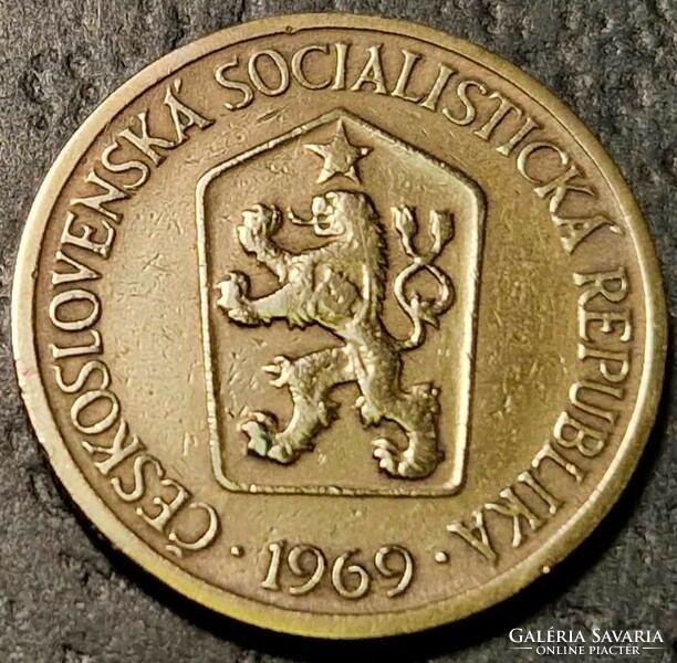 Csehszlovákia 1 korona, 1969.