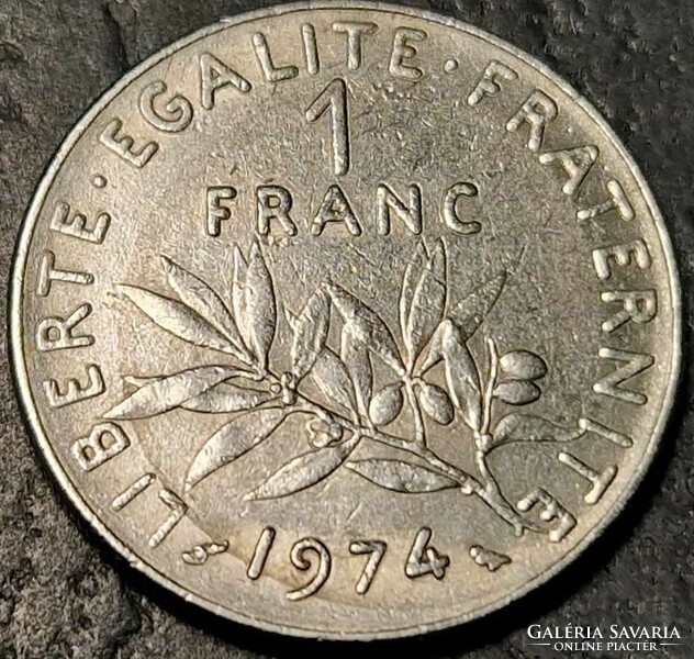 Franciaország 1 frank, 1974.