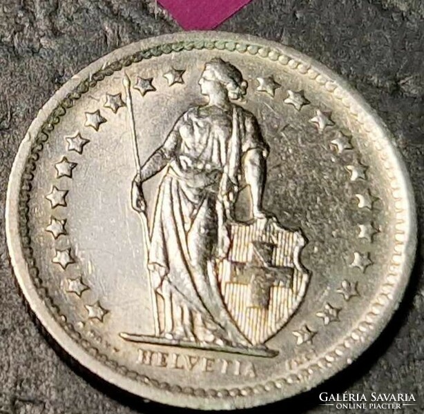 Svájc ½ frank, 1970.