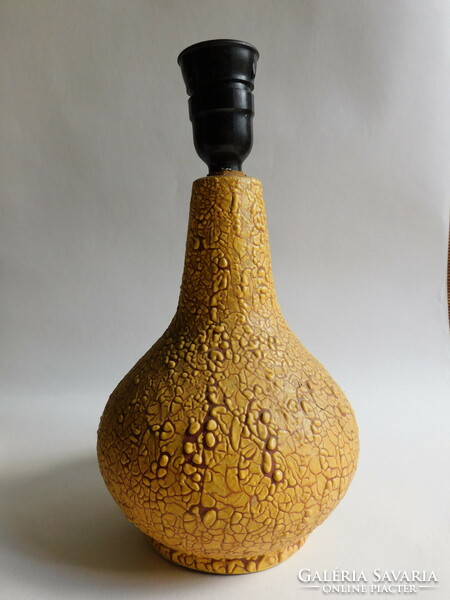 Magyarszombatfai ceramic lamp with crackle glaze 21 cm