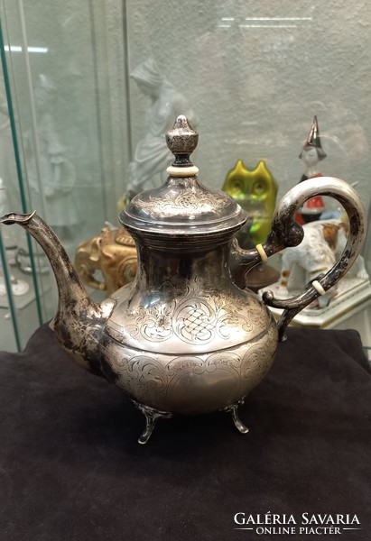 Antique silver teapot