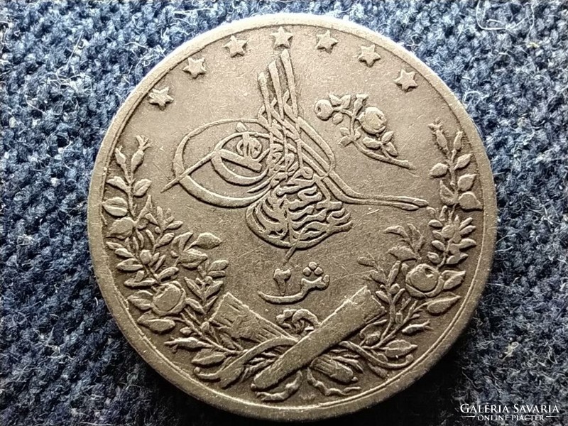 Egyiptom II. Abdul-Hamid (1876-1909) .833 Ezüst 1 Qirsh 1903 W (id80935)