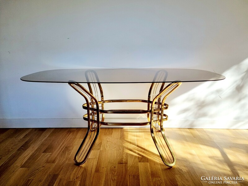 Italian mid-century glass coffee table