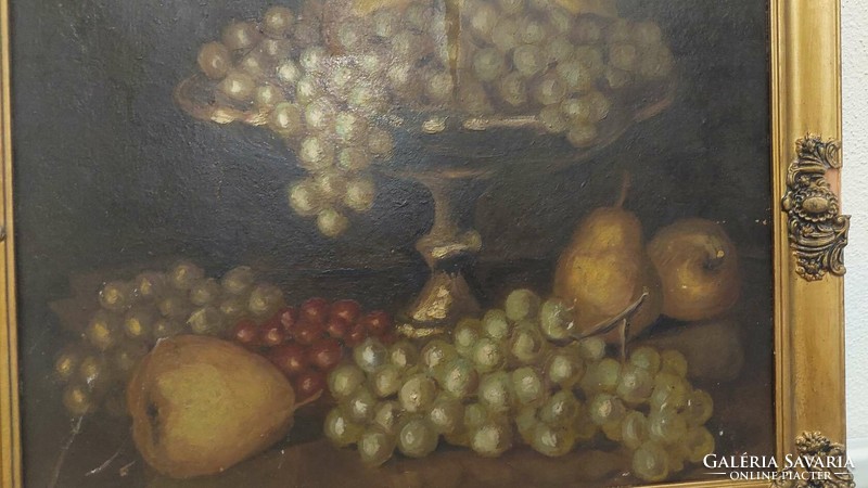 Ferenc Dobay - still life with grapes