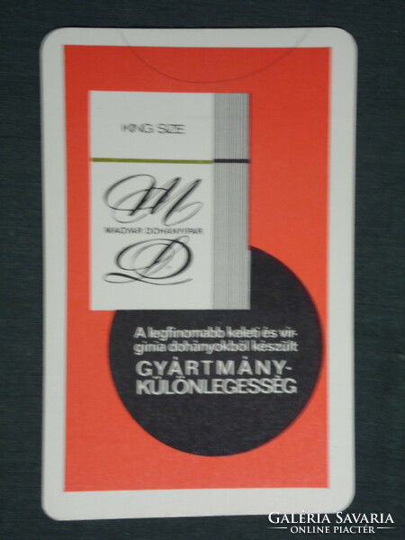 Kártyanaptár, MD cigaretta ,dohány, Magyar dohányipar,grafikai rajzos, 1967 ,  (1)