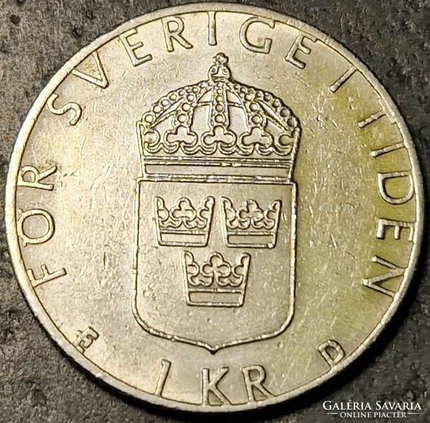 Svédország 1 Korona, 1987.