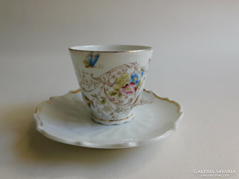 Antique bird pattern coffee (mocha) set