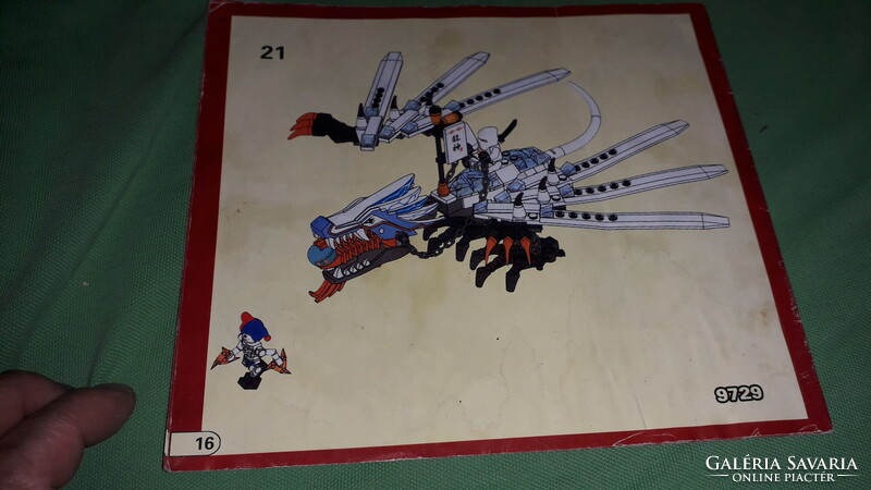 LEGO NINJAGO 9729.számú játék készlet ÖSSZEÁLLÍTÁSI, INSTRUKCIÓS füzete a képek szerint
