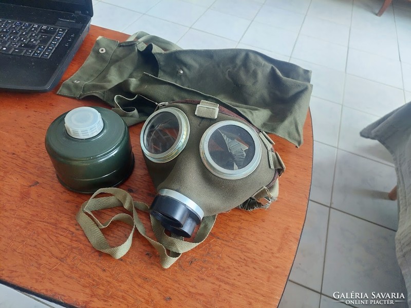 Gas mask for sale in a bag