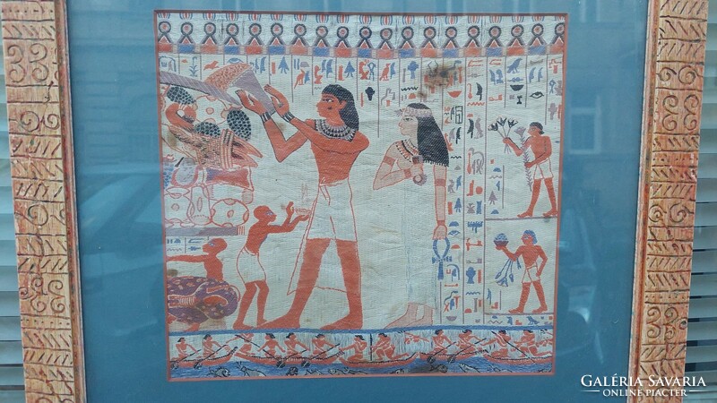 Egyiptomi papirusz kép keretezve