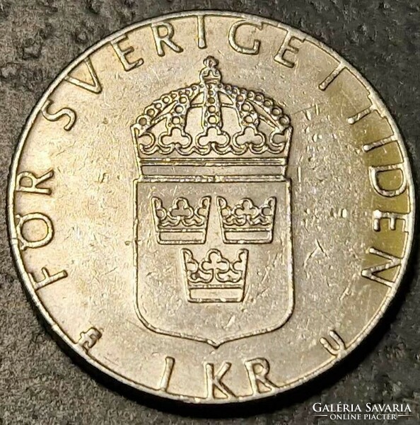 Sweden 1 kroner, 1981.