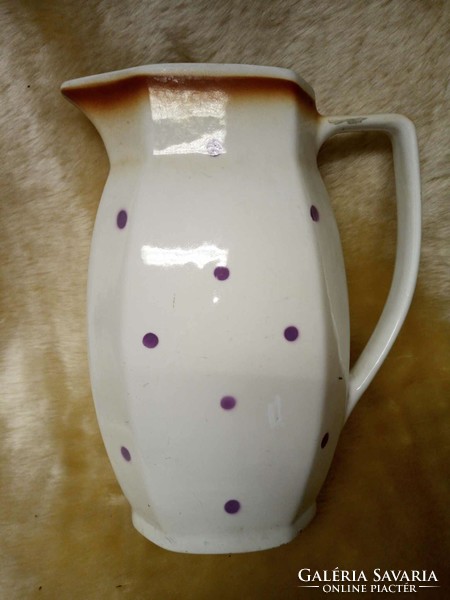Large, dotted granite jug, 28 cm high