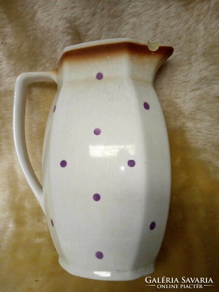 Large, dotted granite jug, 28 cm high