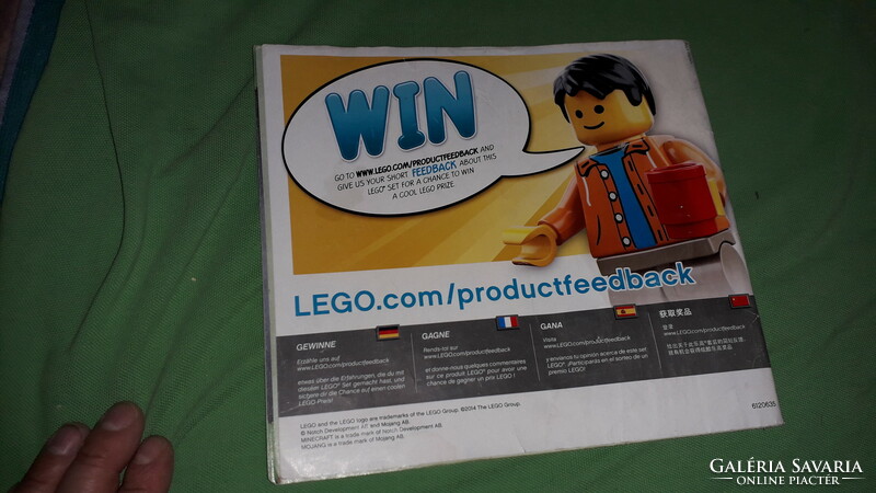 LEGO MINECRAFT 21116.számú játék készlet ÖSSZEÁLLÍTÁSI, INSTRUKCIÓS füzete a képek szerint