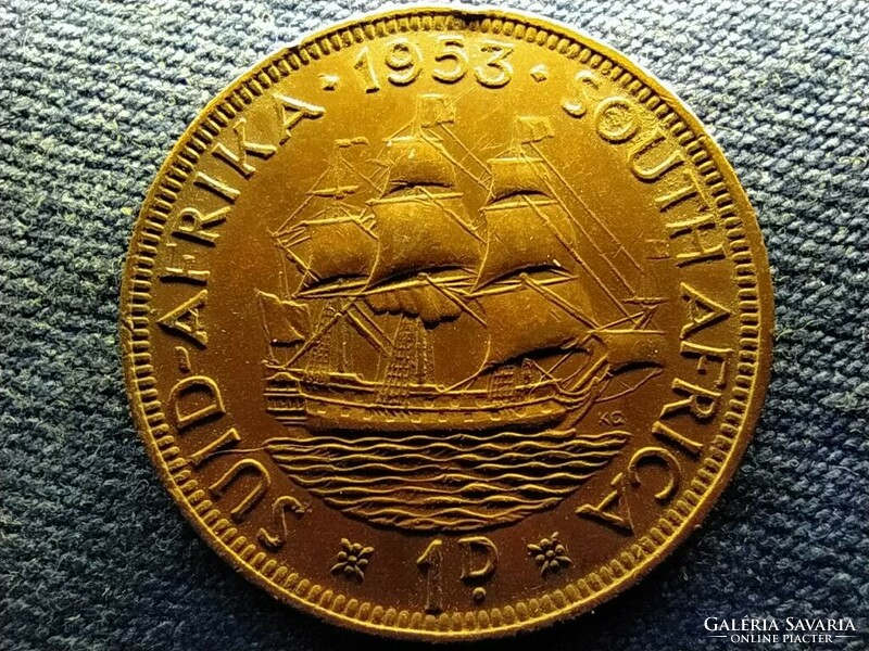 Republic of South Africa ii. Elizabeth 1 penny 1953 (id67507)