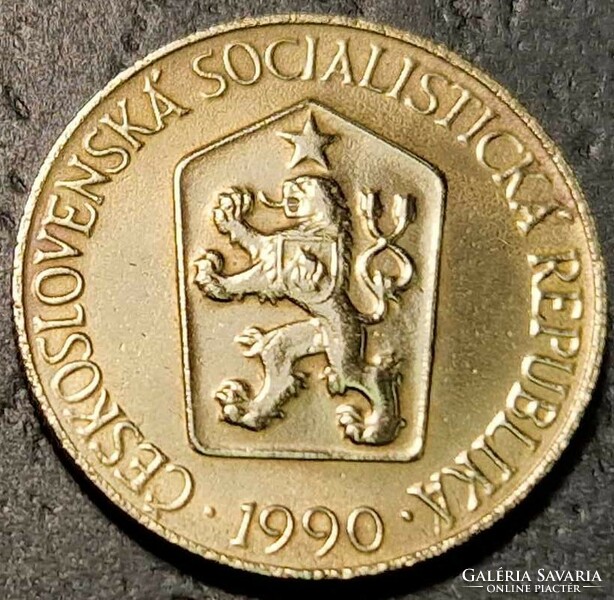 Csehszlovákia 1 korona, 1990.