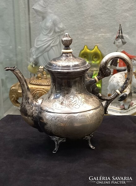 Antique silver teapot