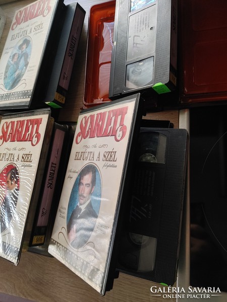 SCARLETT Elfújta a szél 1-4 VHS kazetta   VHS film    RITKASÁG!!
