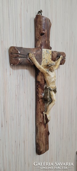 Old plaster crucifix.