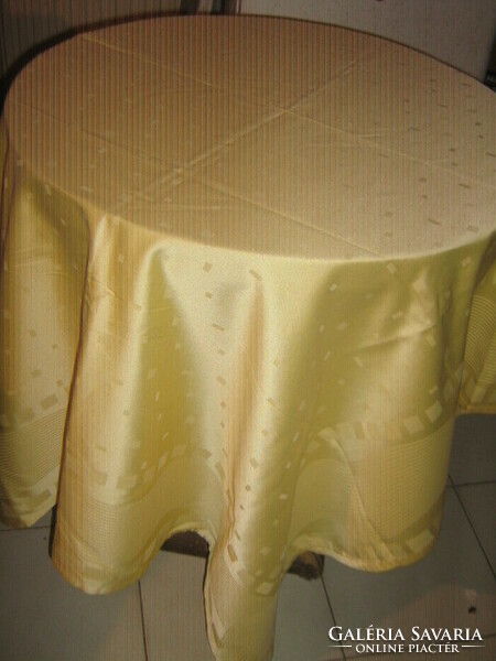Beautiful elegant golden yellow silk tablecloth