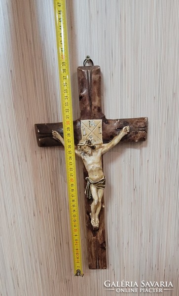 Old plaster crucifix.