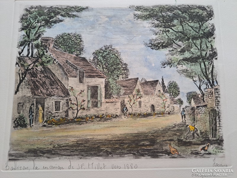 J.F millet color copy, in a glazed frame