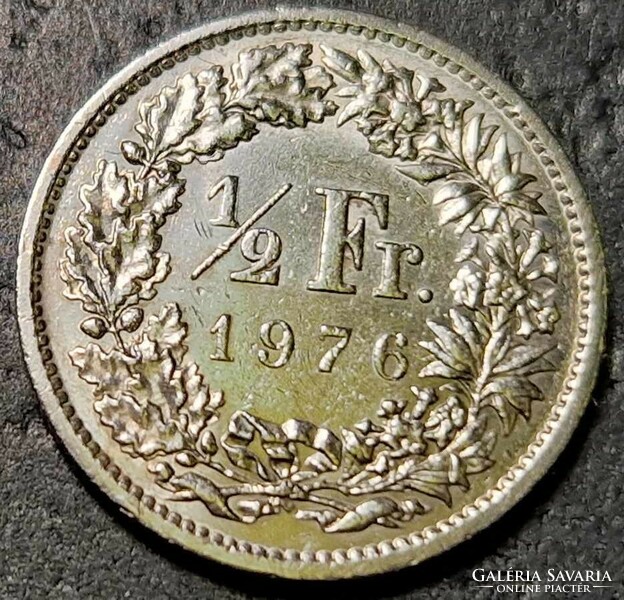 Switzerland ½ franc, 1976.