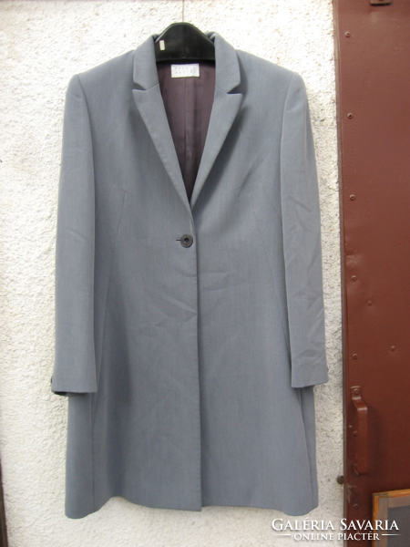 Silver gray blazer, short women's jacket precis petite 14