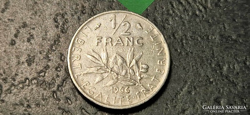Franciaország ½ frank, 1966.