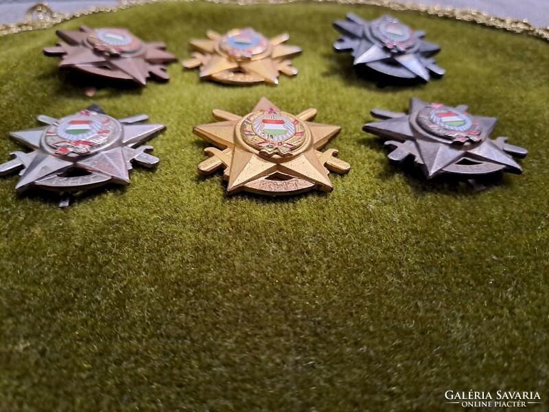Military kht and ktp badges 6 pcs.