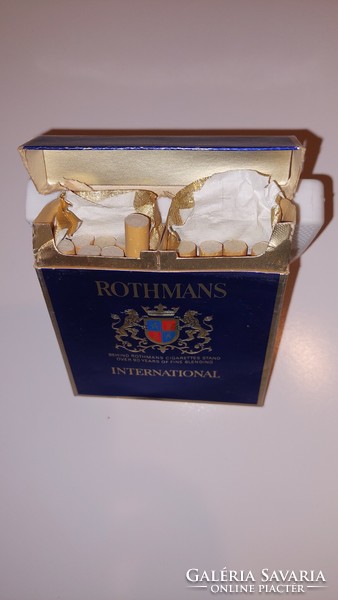 Retro Rothmans cigarette pack, opened, 3 boxes