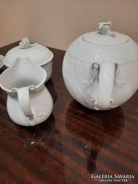 White Herend porcelain tea set, tea set