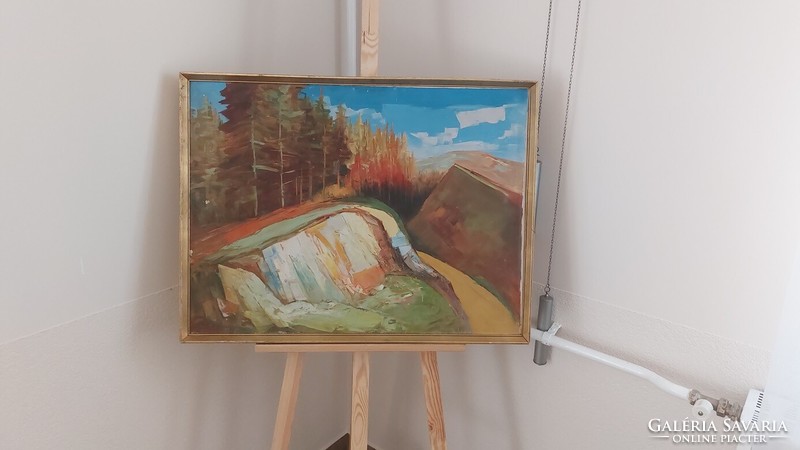 (K) Nagy Sándor festmény 82x62 cm kerettel
