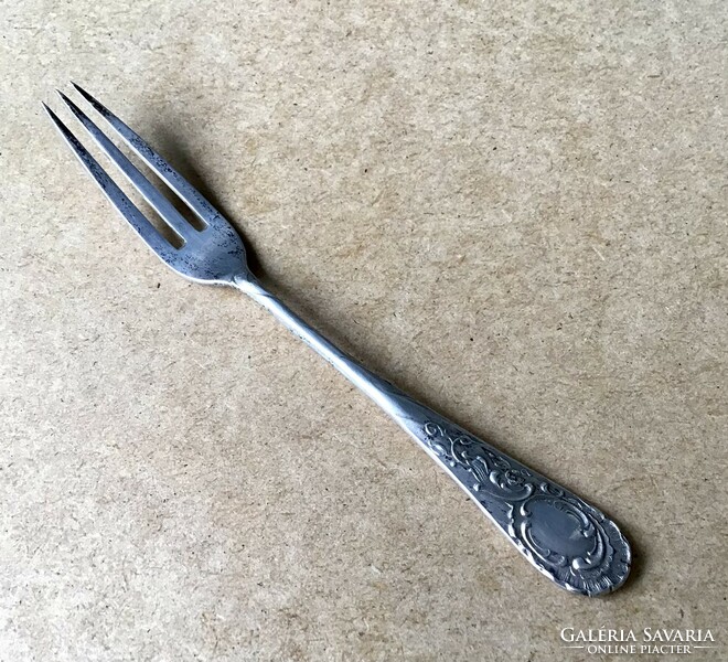 Antique johann adam lemor silver dessert fork