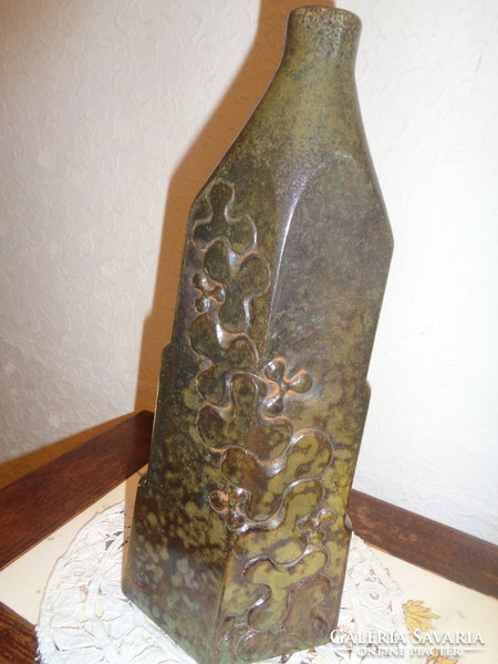 Szeman studio Pécs, modern ceramic vase, 29 cm