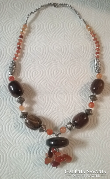 Unique, old mineral necklace