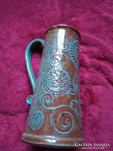 Hunter ceramic jug