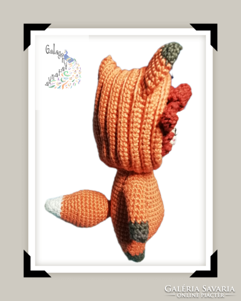 Rózi - horgolt amigurumi rókababa