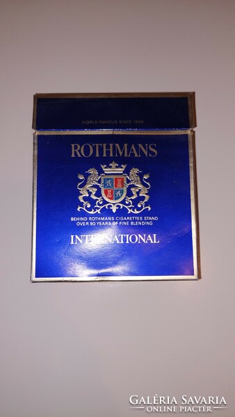Retro Rothmans cigarettacsomag, bontott, 3 dobozos
