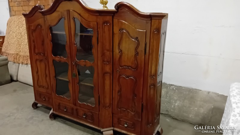 Original baroque cabinet with gilded decorations 1780-1800