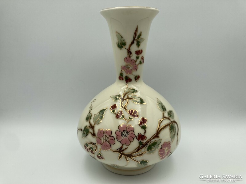 Zsolnay vase with floral pattern