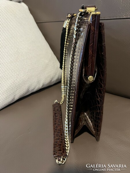 Luxury genuine crocodile leather bag
