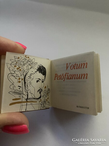 Minibook Petőfi votum petőfianum 1973. (4X4cm)