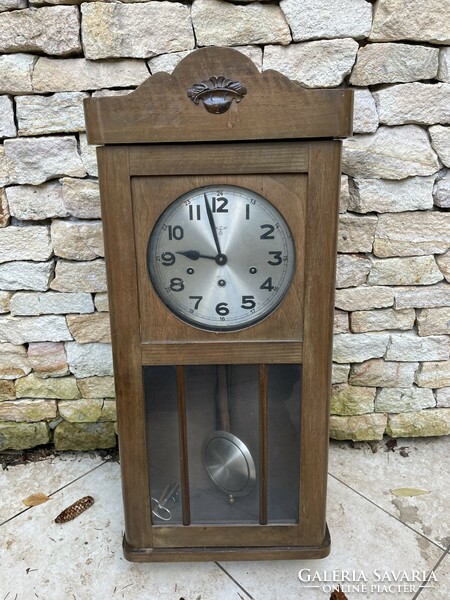 Antique art nouveau musical wall clock